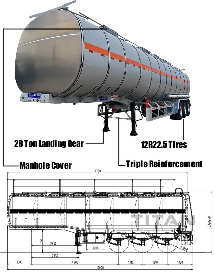 Stainless Tanker Trailer for Sale In Tanzania