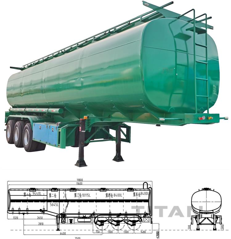 45,000 Litres Oil Tanker Semi Trailer | Price of Oil Tanker Truck Cost
