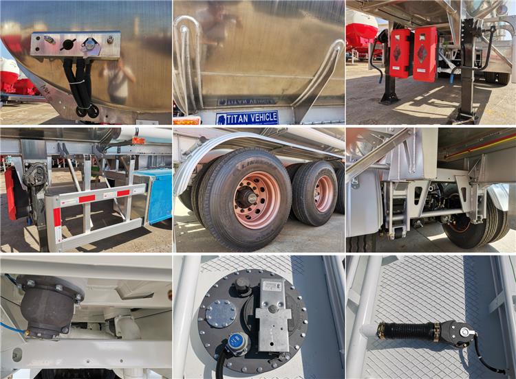 Tri Axle Aluminum Tanker Trailer for Sale Price In Costa Rica