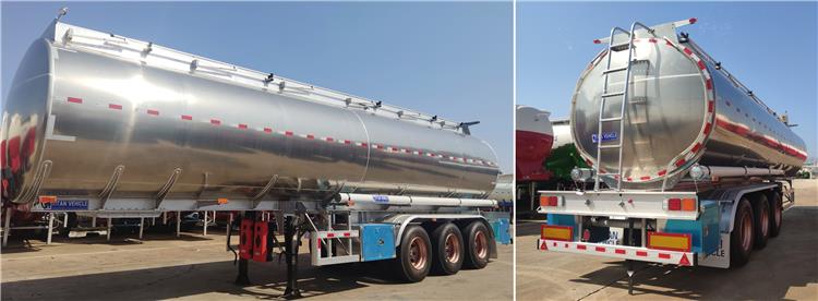 Tri Axle Aluminum Tanker Trailer for Sale Price In Costa Rica