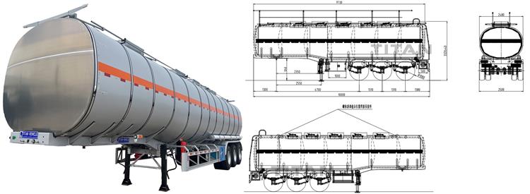 Stainless Steel Tanker for Sale | 38,000 L Stainless Steel Milk Tanker Trailers