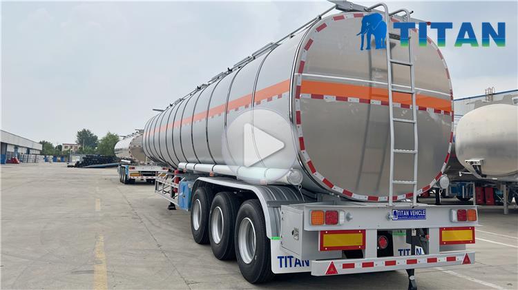 45CBM Stainless Steel Tanker Trailer for Sale In Tanzania