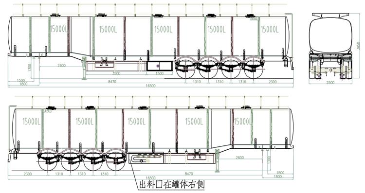 4 Axle 75000 Liters Oil Tanker Trailer for Sale In Kenya